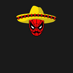 Свитшот хлопковый мужской Мексиканский человек-паук, цвет: черный — фото 2