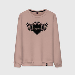 Мужской свитшот Дагестанские крылья на щите