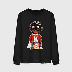 Свитшот хлопковый мужской Негр винтажный с картонных карточек, цвет: черный