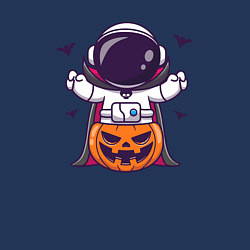 Свитшот хлопковый мужской Spaceman halloween, цвет: тёмно-синий — фото 2