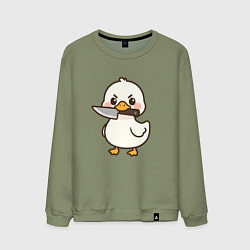 Мужской свитшот Утенок с ножом