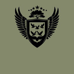 Свитшот хлопковый мужской Крылатый щит Чебоксар, цвет: авокадо — фото 2