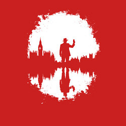 Свитшот хлопковый мужской Тень человека в Англии, цвет: красный — фото 2