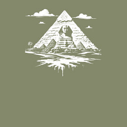 Свитшот хлопковый мужской Тайна пирамид и Сфинкса, цвет: авокадо — фото 2