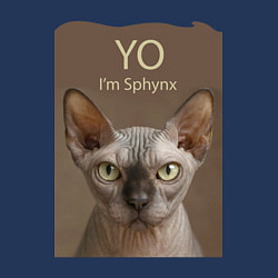 Свитшот хлопковый мужской Yo - Im Sphynx, цвет: тёмно-синий — фото 2