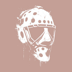 Свитшот хлопковый мужской Белая хоккейная маска, цвет: пыльно-розовый — фото 2