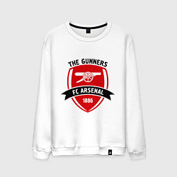 Свитшот хлопковый мужской FC Arsenal: The Gunners, цвет: белый