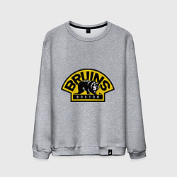 Свитшот хлопковый мужской HC Boston Bruins Label, цвет: меланж