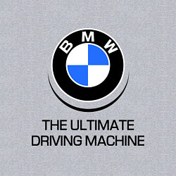 Свитшот хлопковый мужской BMW Driving Machine, цвет: меланж — фото 2