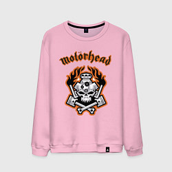 Свитшот хлопковый мужской Motorhead, цвет: светло-розовый
