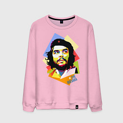 Свитшот хлопковый мужской Che Guevara Art, цвет: светло-розовый