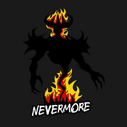 Свитшот хлопковый мужской Nevermore Fire, цвет: черный — фото 2