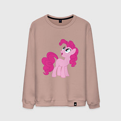 Свитшот хлопковый мужской Пони Пинки Пай, цвет: пыльно-розовый