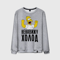 Мужской свитшот Ненавижу холод
