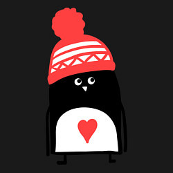 Свитшот хлопковый мужской Малый пингвин, цвет: черный — фото 2