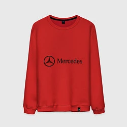 Свитшот хлопковый мужской Mercedes Logo, цвет: красный