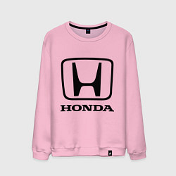 Свитшот хлопковый мужской Honda logo, цвет: светло-розовый