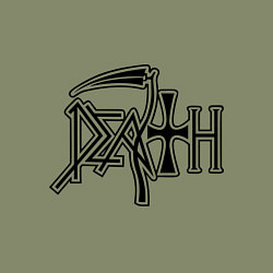 Свитшот хлопковый мужской Death (смерть), цвет: авокадо — фото 2