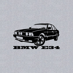 Свитшот хлопковый мужской BMW e34 5 series, цвет: меланж — фото 2