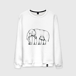 Мужской свитшот Сколько ног у слона