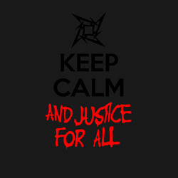 Свитшот хлопковый мужской Keep Calm & Justice For All, цвет: черный — фото 2