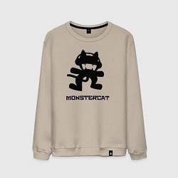 Свитшот хлопковый мужской Monstercat, цвет: миндальный