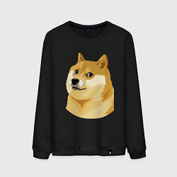Свитшот хлопковый мужской Doge, цвет: черный