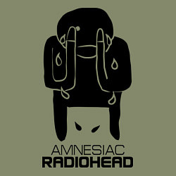 Свитшот хлопковый мужской Radiohead, цвет: авокадо — фото 2