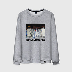 Свитшот хлопковый мужской Radiohead Winter, цвет: меланж