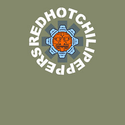 Свитшот хлопковый мужской Red hot chili peppers, цвет: авокадо — фото 2