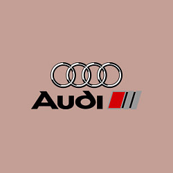 Свитшот хлопковый мужской Audi, цвет: пыльно-розовый — фото 2