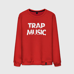 Свитшот хлопковый мужской Trap music, цвет: красный