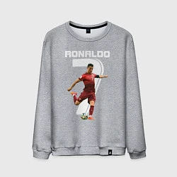 Свитшот хлопковый мужской Ronaldo 07, цвет: меланж