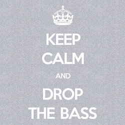 Свитшот хлопковый мужской Keep Calm & Drop The Bass, цвет: меланж — фото 2