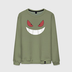 Свитшот хлопковый мужской Gangar Face, цвет: авокадо
