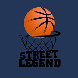 Свитшот хлопковый мужской Баскетбол, цвет: тёмно-синий — фото 2