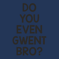 Свитшот хлопковый мужской DO YOU EVEN GWENT BRO?, цвет: тёмно-синий — фото 2