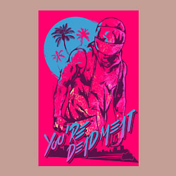 Свитшот хлопковый мужской You're dead meat, цвет: пыльно-розовый — фото 2