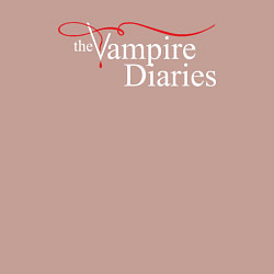 Свитшот хлопковый мужской The Vampire Diaries, цвет: пыльно-розовый — фото 2