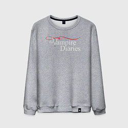 Свитшот хлопковый мужской The Vampire Diaries, цвет: меланж