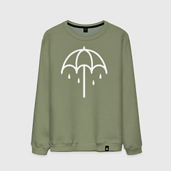 Свитшот хлопковый мужской BMTH Symbol, цвет: авокадо