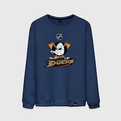 Свитшот хлопковый мужской NHL: Anaheim Ducks, цвет: тёмно-синий