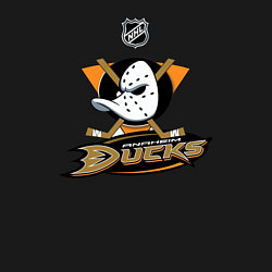 Свитшот хлопковый мужской NHL: Anaheim Ducks, цвет: черный — фото 2