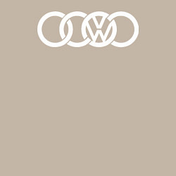 Свитшот хлопковый мужской AUDI VW, цвет: миндальный — фото 2