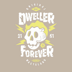 Свитшот хлопковый мужской Dweller Forever, цвет: миндальный — фото 2
