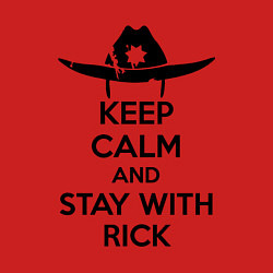 Свитшот хлопковый мужской Keep Calm & Stay With Rick, цвет: красный — фото 2