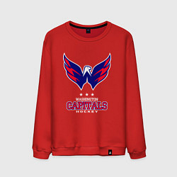 Свитшот хлопковый мужской Washington Capitals, цвет: красный