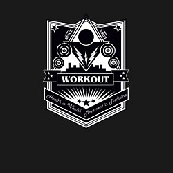 Свитшот хлопковый мужской WorkOut, цвет: черный — фото 2