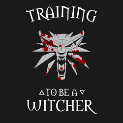 Свитшот хлопковый мужской Training to be a Witcher, цвет: черный — фото 2