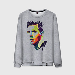 Свитшот хлопковый мужской Lionel Messi: fun-art, цвет: меланж